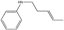 N-(3-Pentenyl)aniline Struktur