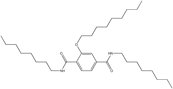 2-(Nonyloxy)-N,N'-dioctylterephthalamide Struktur