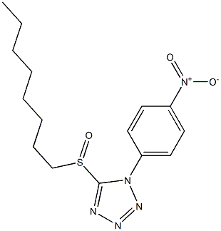 Octyl 1-(4-nitrophenyl)-1H-tetrazol-5-yl sulfoxide Struktur