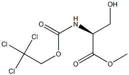 N-(2,2,2-Trichloroethoxycarbonyl)-L-serine methyl ester Struktur