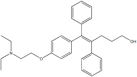 (Z)-4,5-Diphenyl-5-[4-[2-(diethylamino)ethoxy]phenyl]-4-penten-1-ol Struktur