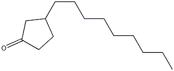 3-Nonylcyclopentanone Struktur