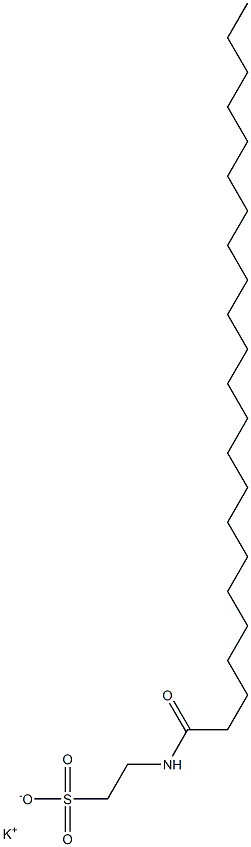 N-(1-Oxotricosyl)taurine potassium salt Struktur