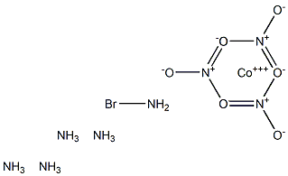 Bromopentamminecobalt(III) nitrate Struktur