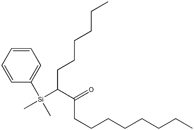 7-(Phenyldimethylsilyl)hexadecan-8-one Struktur