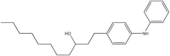 4-(3-Hydroxyundecyl)phenylphenylamine Struktur