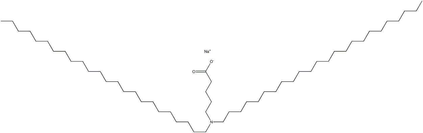 5-(Ditetracosylamino)valeric acid sodium salt Struktur