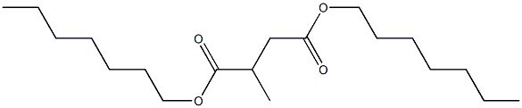 2-Methylsuccinic acid diheptyl ester Struktur