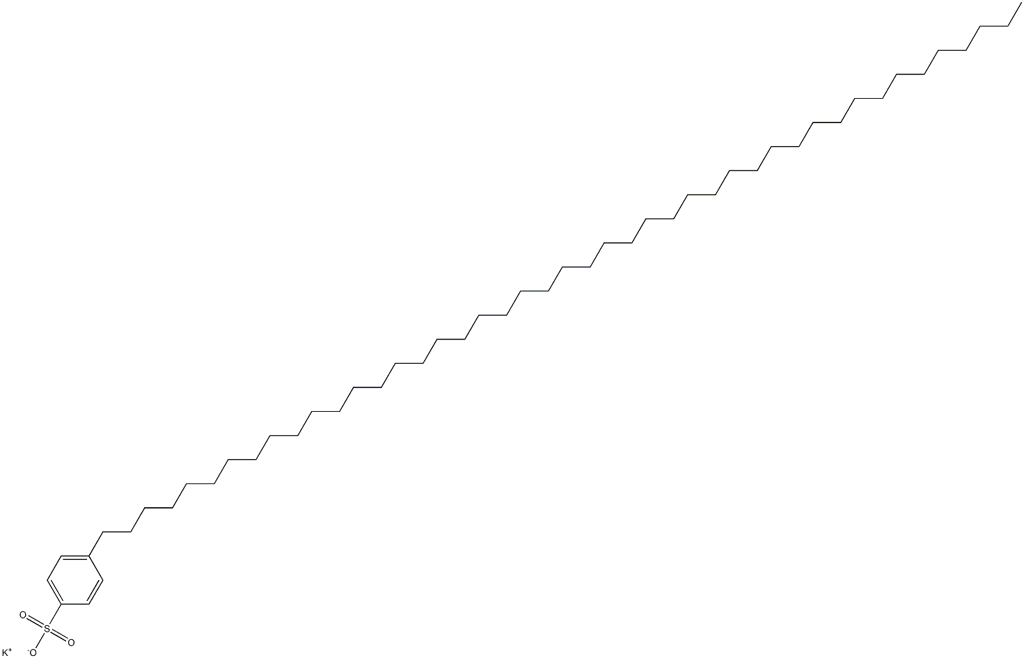 4-(Pentatetracontan-1-yl)benzenesulfonic acid potassium salt Struktur