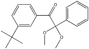 2-Phenyl-2,2-dimethoxy-1-(3-tert-butylphenyl)ethan-1-one Struktur