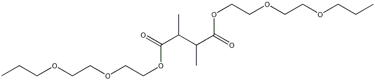 Butane-2,3-dicarboxylic acid bis[2-(2-propoxyethoxy)ethyl] ester Struktur