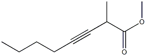 3-Octyne-2-carboxylic acid methyl ester Struktur