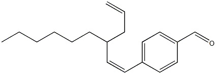 4-[(Z)-3-Hexyl-1,5-hexadienyl]benzaldehyde Struktur