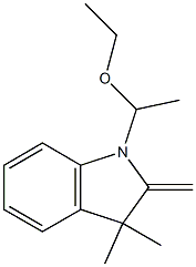 1-(1-Ethoxyethyl)-3,3-dimethyl-2-methyleneindoline Struktur