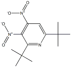 2,6-Di-tert-butyl-3,4-dinitropyridine Struktur