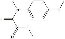 N-(4-Methoxyphenyl)-N-methyloxamidic acid ethyl ester Struktur