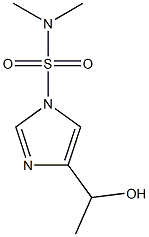 4-(1-Hydroxyethyl)-N,N-dimethyl-1H-imidazole-1-sulfonamide Struktur