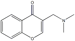 3-[(Dimethylamino)methyl]-4H-1-benzopyran-4-one Struktur