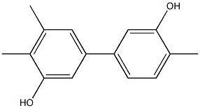 4,4',5-Trimethyl-1,1'-biphenyl-3,3'-diol Struktur