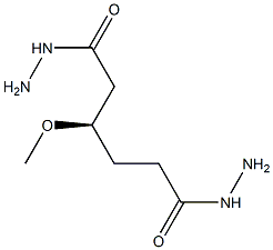 [R,(+)]-3-Methoxyhexanedioic acid dihydrazide Struktur