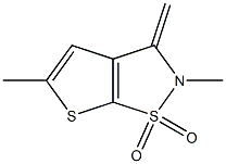 2,3-Dihydro-2,5-dimethyl-3-methylenethieno[3,2-d]isothiazole 1,1-dioxide Struktur