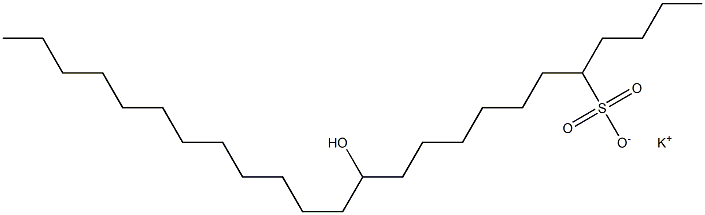 12-Hydroxytetracosane-5-sulfonic acid potassium salt Struktur