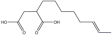 2-(6-Octenyl)succinic acid Struktur