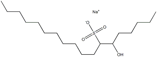 6-Hydroxyoctadecane-7-sulfonic acid sodium salt Struktur