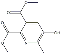 5-Hydroxy-6-methylpyridine-2,3-dicarboxylic acid dimethyl ester Struktur