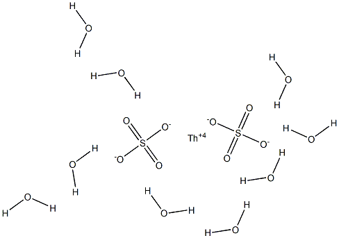 Thorium disulfate nonahydrate Struktur