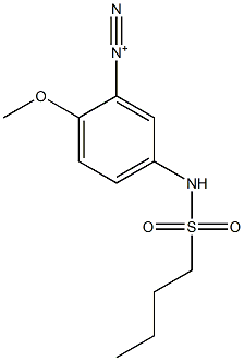 5-[(Butylsulfonyl)amino]-2-methoxybenzenediazonium Struktur