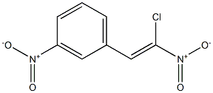 3-Nitro-1-(2-chloro-2-nitrovinyl)benzene Struktur