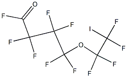 4-(2-Iodotetrafluoroethoxy)hexafluorobutyryl fluoride Struktur