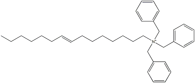 (8-Pentadecenyl)tribenzylaminium Struktur