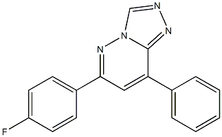 6-(4-Fluorophenyl)-8-phenyl-1,2,4-triazolo[4,3-b]pyridazine Struktur