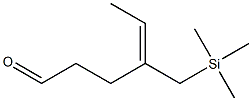 (E)-4-[(Trimethylsilyl)methyl]-4-hexenal Struktur