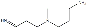 N-(3-Iminopropyl)-N-methyl-1,3-propanediamine Struktur