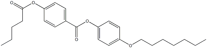 p-Pentanoyloxybenzoic acid p-(heptyloxy)phenyl ester Struktur