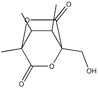 1-Hydroxymethyl-4,7,8-trimethyl-2,5-dioxabicyclo[2.2.2]octane-3,6-dione Struktur