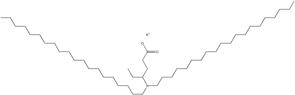 4-(Diicosylamino)hexanoic acid potassium salt Struktur