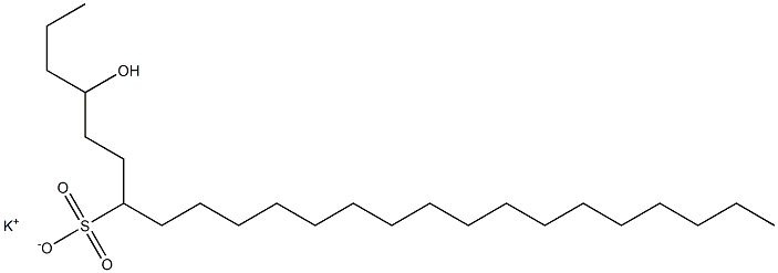 4-Hydroxytetracosane-7-sulfonic acid potassium salt Struktur