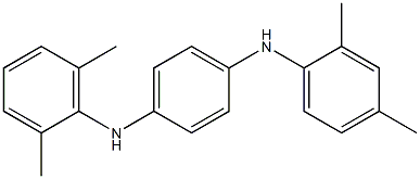 N-(2,4-Dimethylphenyl)-N'-(2,6-dimethylphenyl)-p-phenylenediamine Struktur