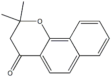 2,2-Dimethyl-2H-naphtho[1,2-b]pyran-4(3H)-one Struktur