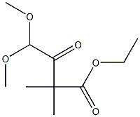 2,2-Dimethyl-4,4-dimethoxy-3-oxobutyric acid ethyl ester Struktur