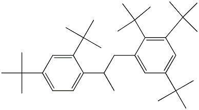 1-(2,3,5-Tri-tert-butylphenyl)-2-(2,4-di-tert-butylphenyl)propane Struktur