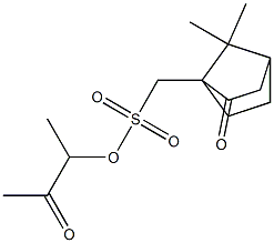 (7,7-Dimethyl-2-oxobicyclo[2.2.1]heptan-1-yl)methanesulfonic acid 1-methyl-2-oxopropyl ester Struktur