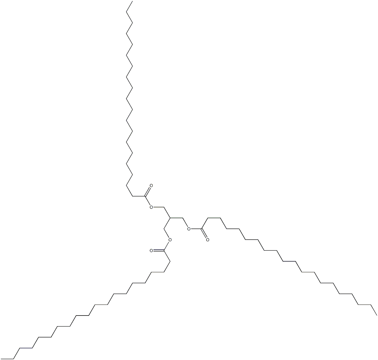 2-[(1-Oxoicosyloxy)methyl]-1,3-propanediol diicosanoate Struktur