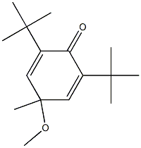 2,6-Ditert-butyl-4-methoxy-4-methyl-2,5-cyclohexadiene-1-one Struktur