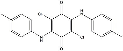 2,5-Bis(4-methylanilino)-3,6-dichloro-p-benzoquinone Struktur