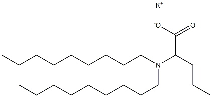 2-(Dinonylamino)valeric acid potassium salt Struktur